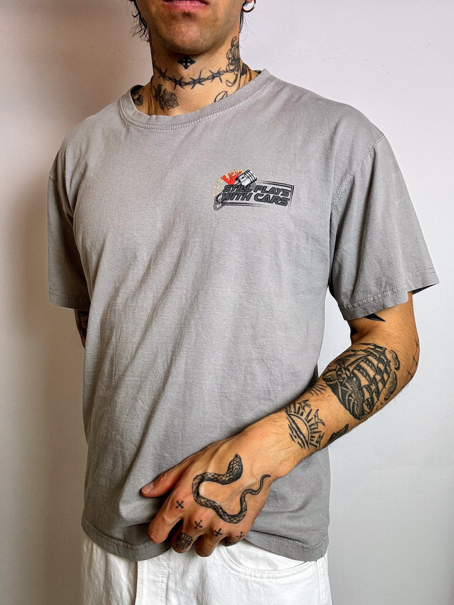 GILDAN x BIKE WEEK L vintage orange t-shirt