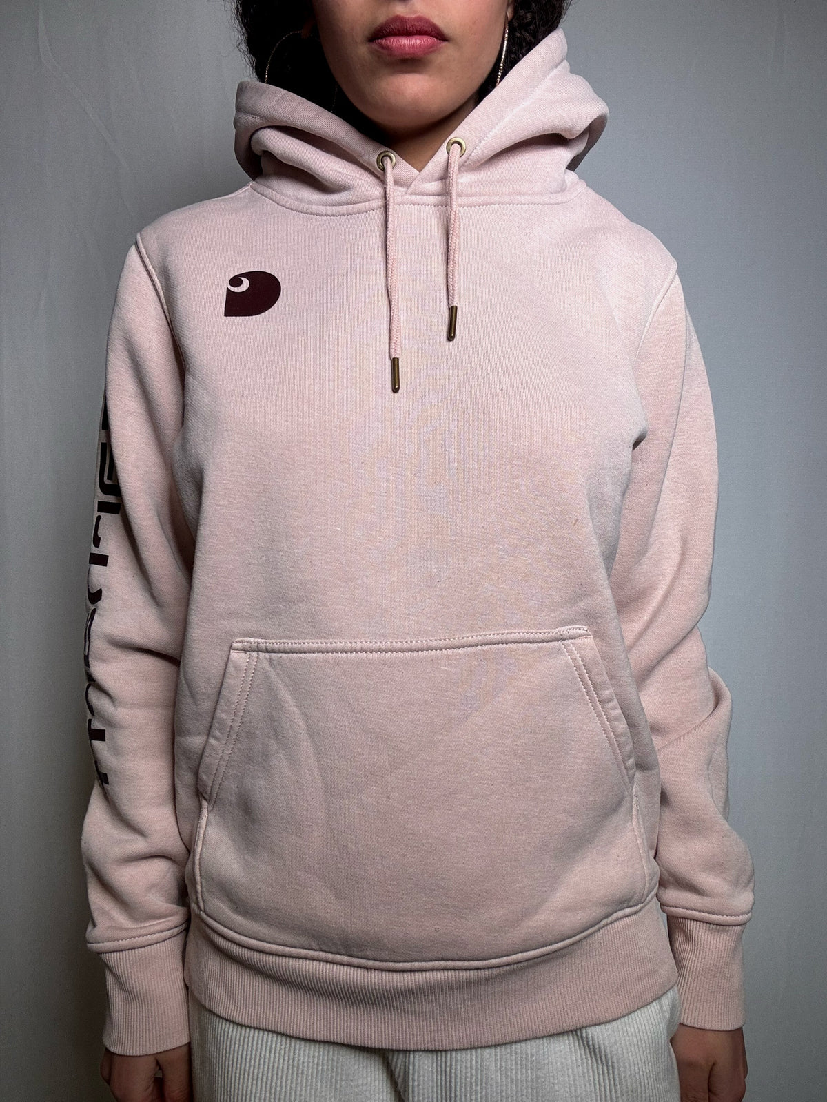 Sweat Carhartt rose pastel M vintage
