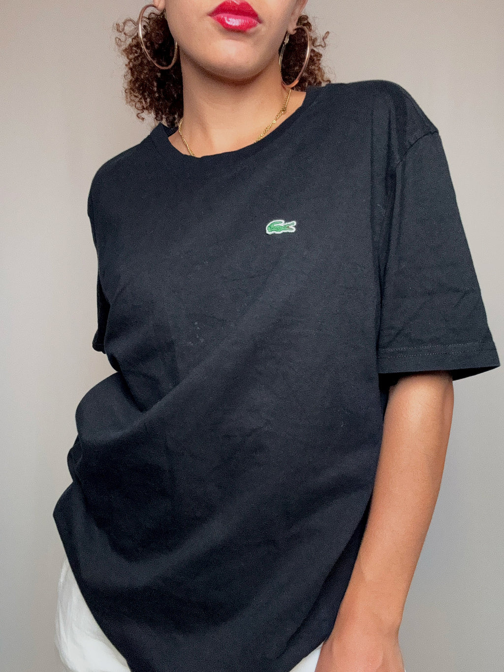 Tshirt noir Lacoste XXL vintage