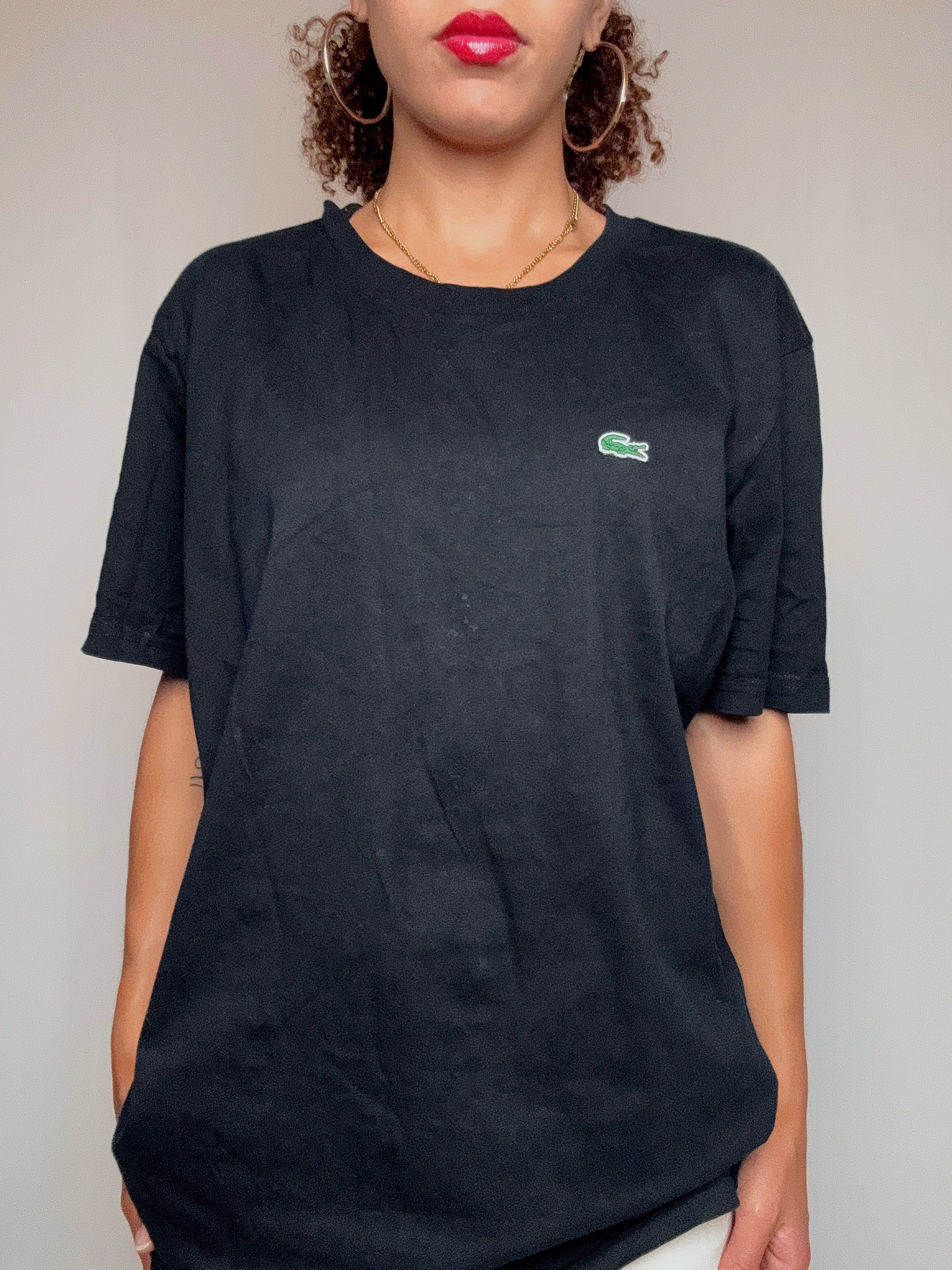 Tshirt noir Lacoste XXL vintage