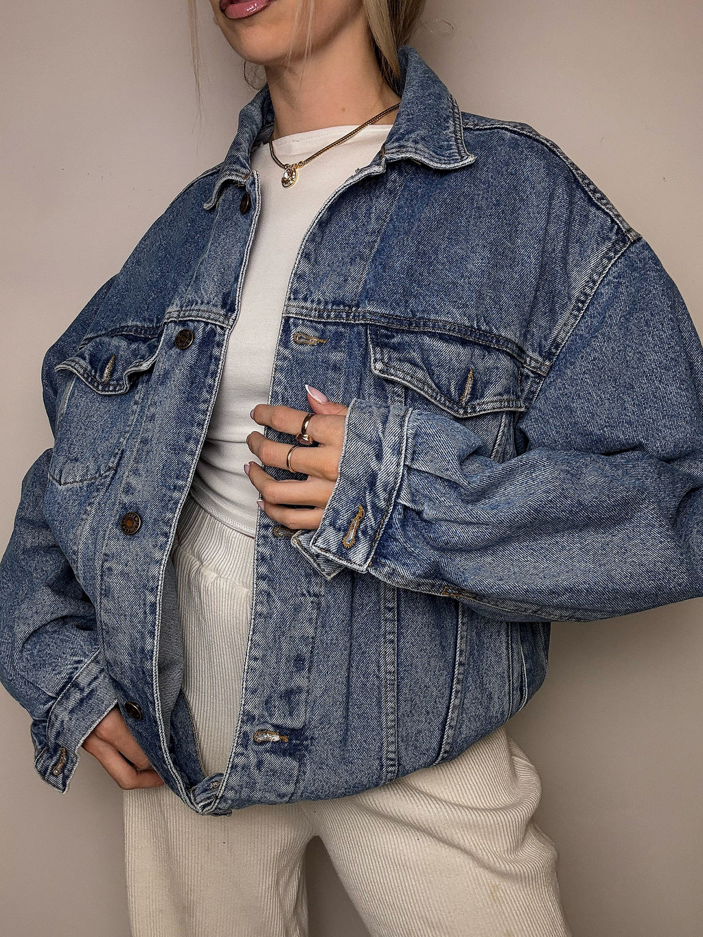 Veste en denim bleu XL vintage
