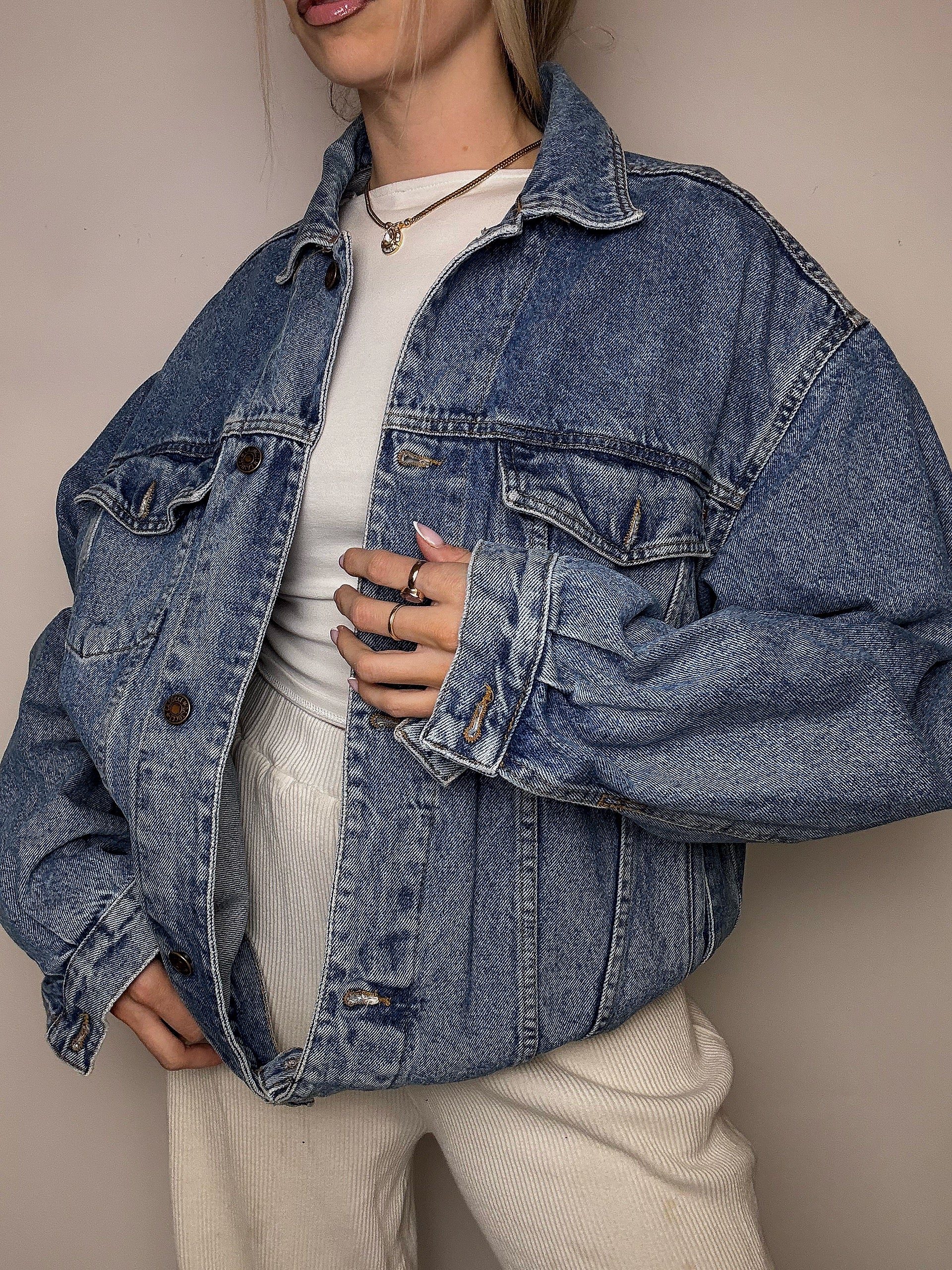 Veste en denim bleu XL vintage