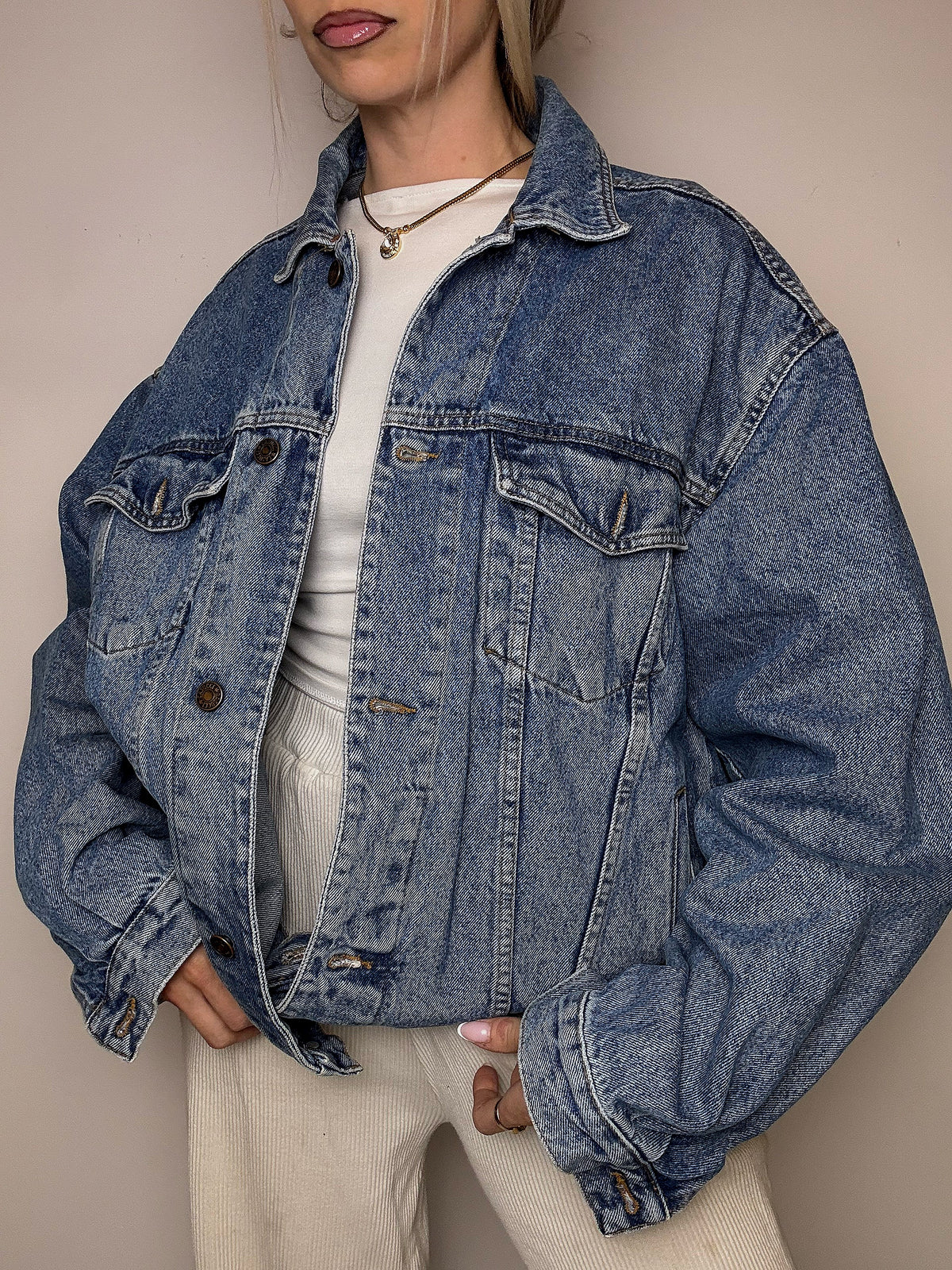 Veste en denim bleu XL vintage