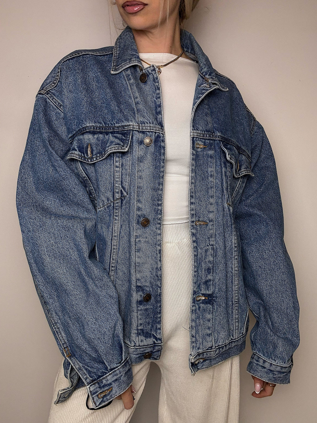 Veste en denim bleu XL vintage