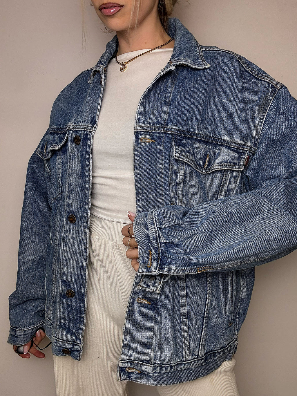 Veste en denim bleu XL vintage