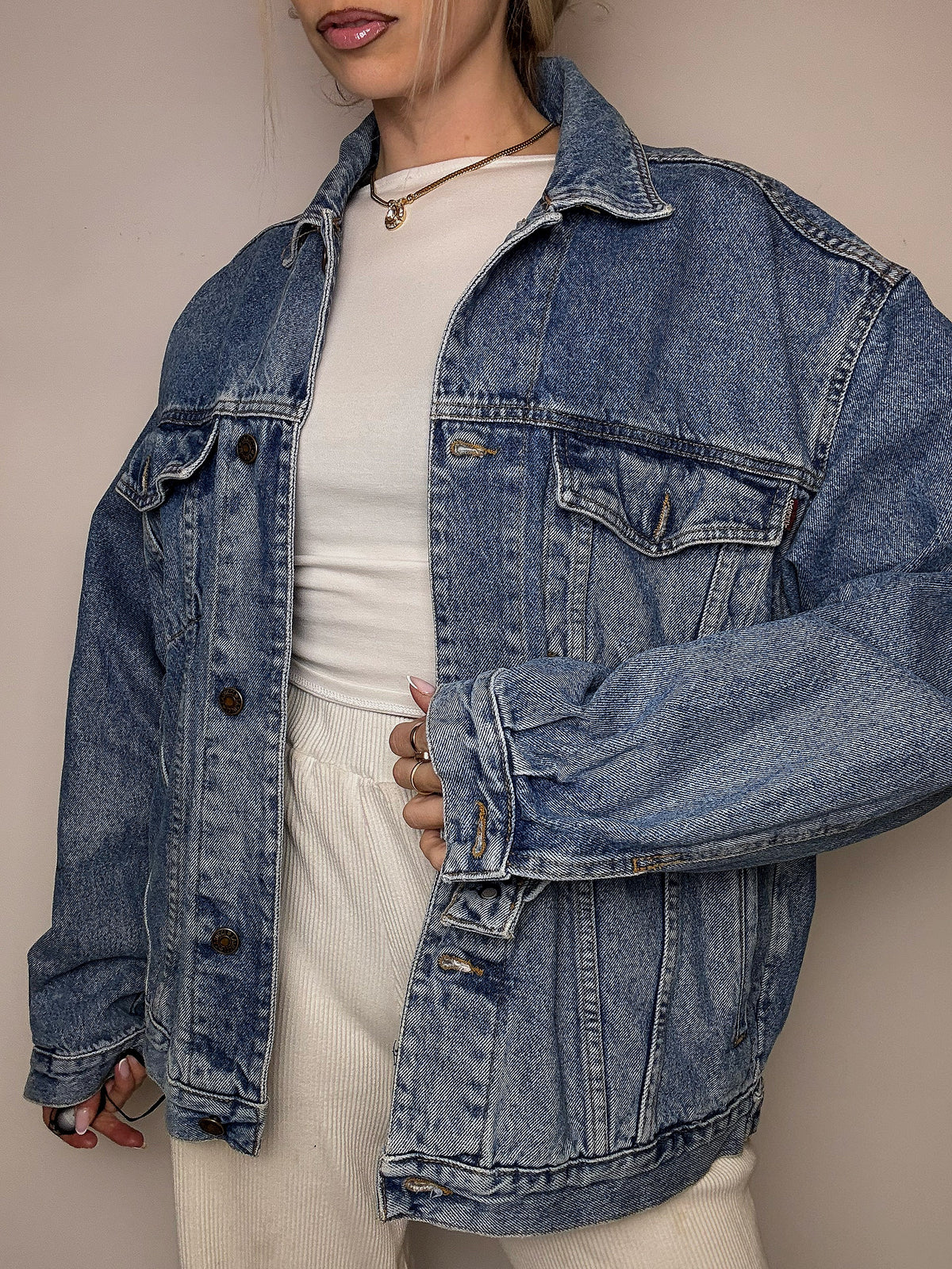 Veste en denim bleu XL vintage