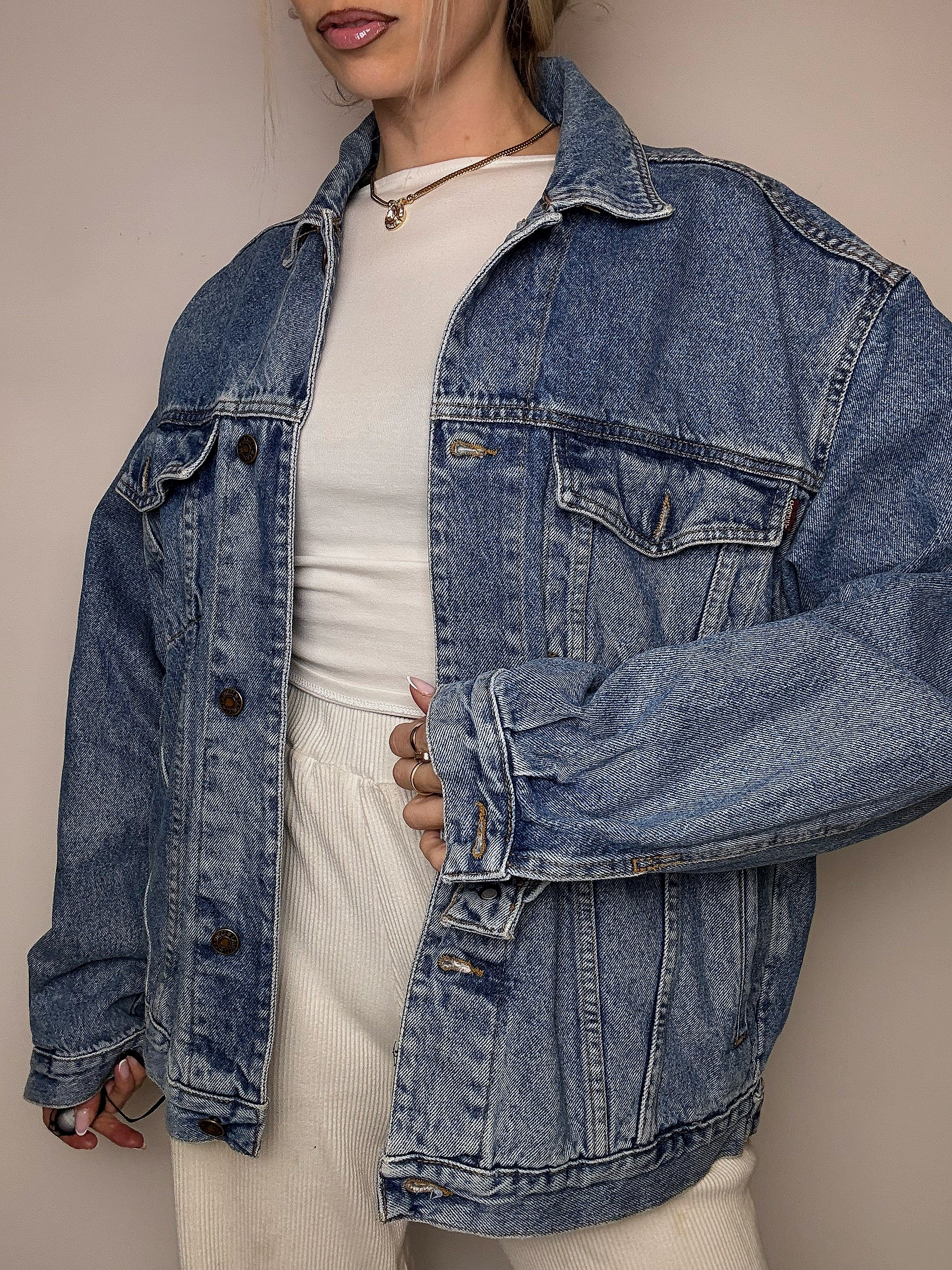 Veste en denim bleu XL vintage