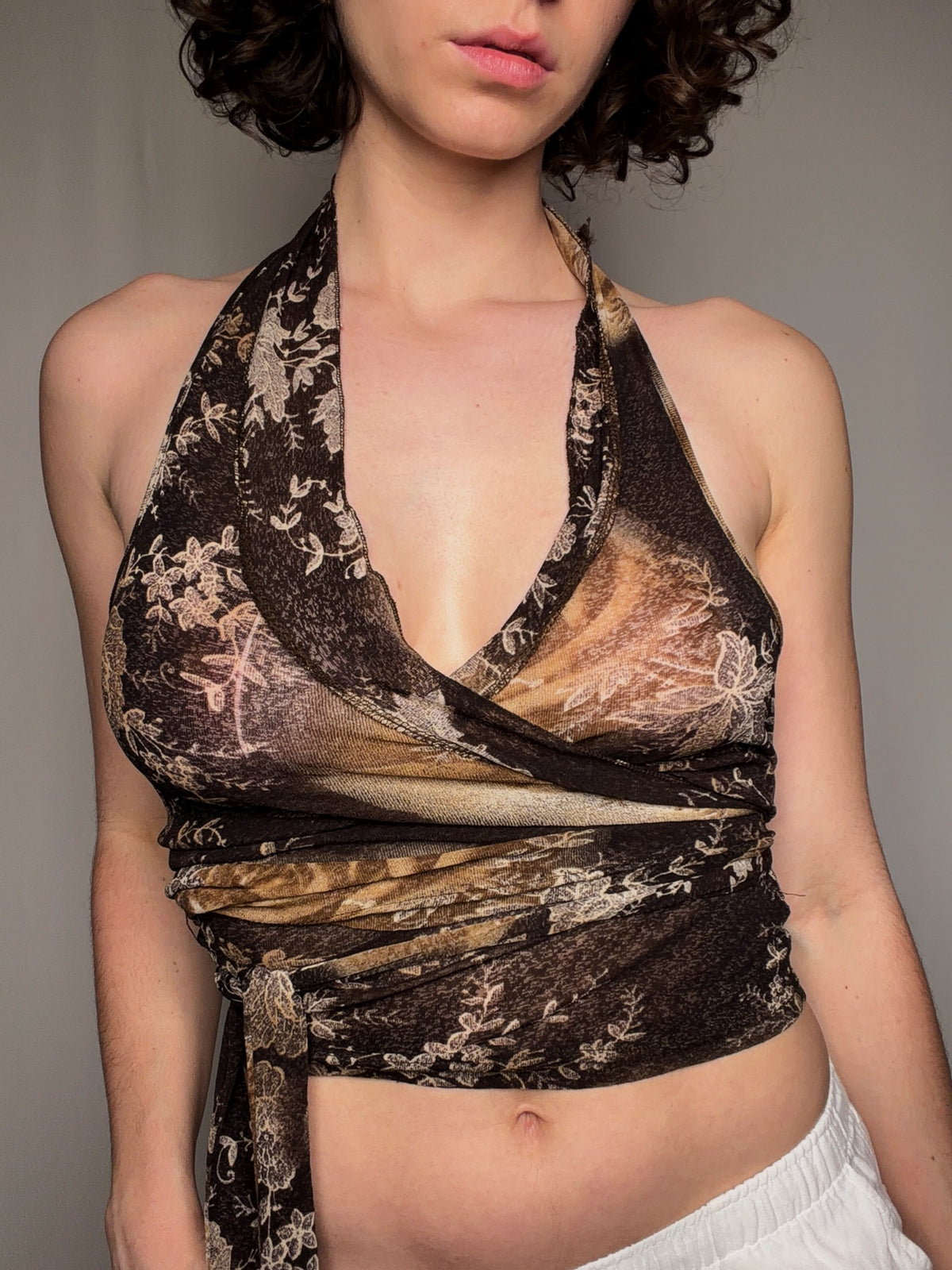 Top en mesh portefeuille TU vintage