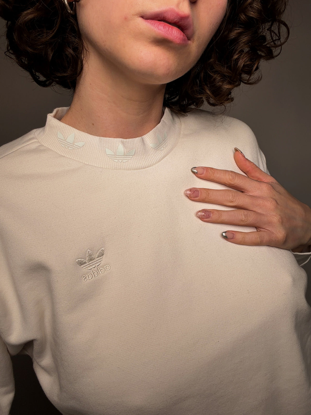 Pull col montant adidas S vintage