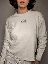 Pull côtelé brodé Nike M vintage