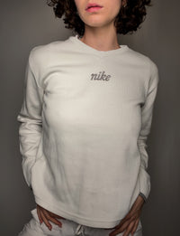 Pull côtelé brodé Nike M vintage