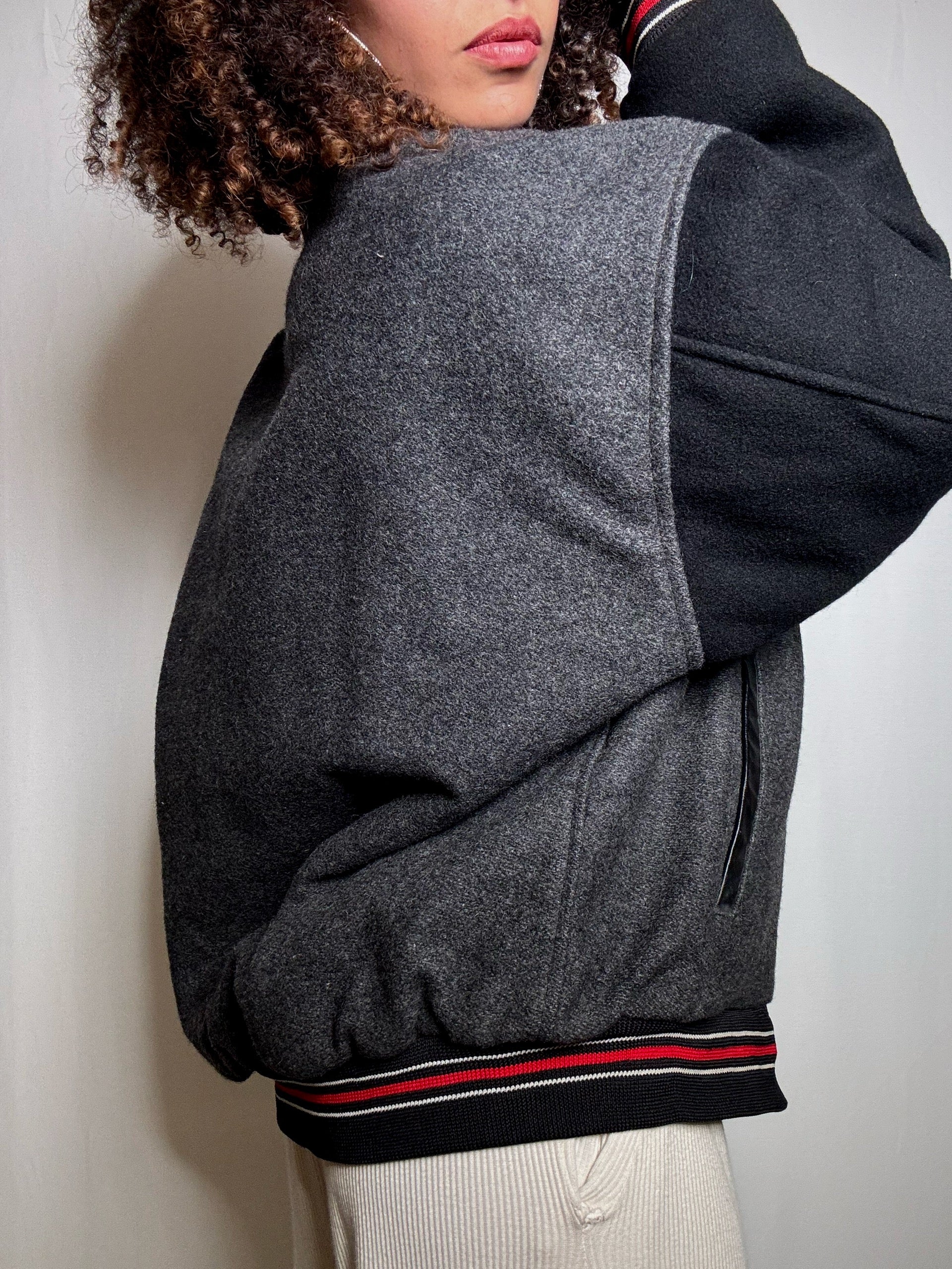 Bomber de racing brodé L/XL vintage