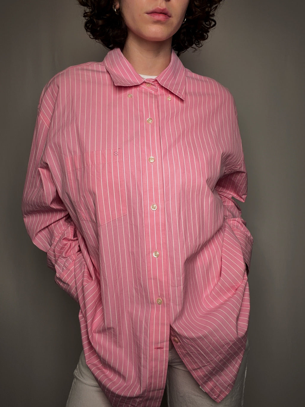 Vintage Izod XL gestreiftes Hemd