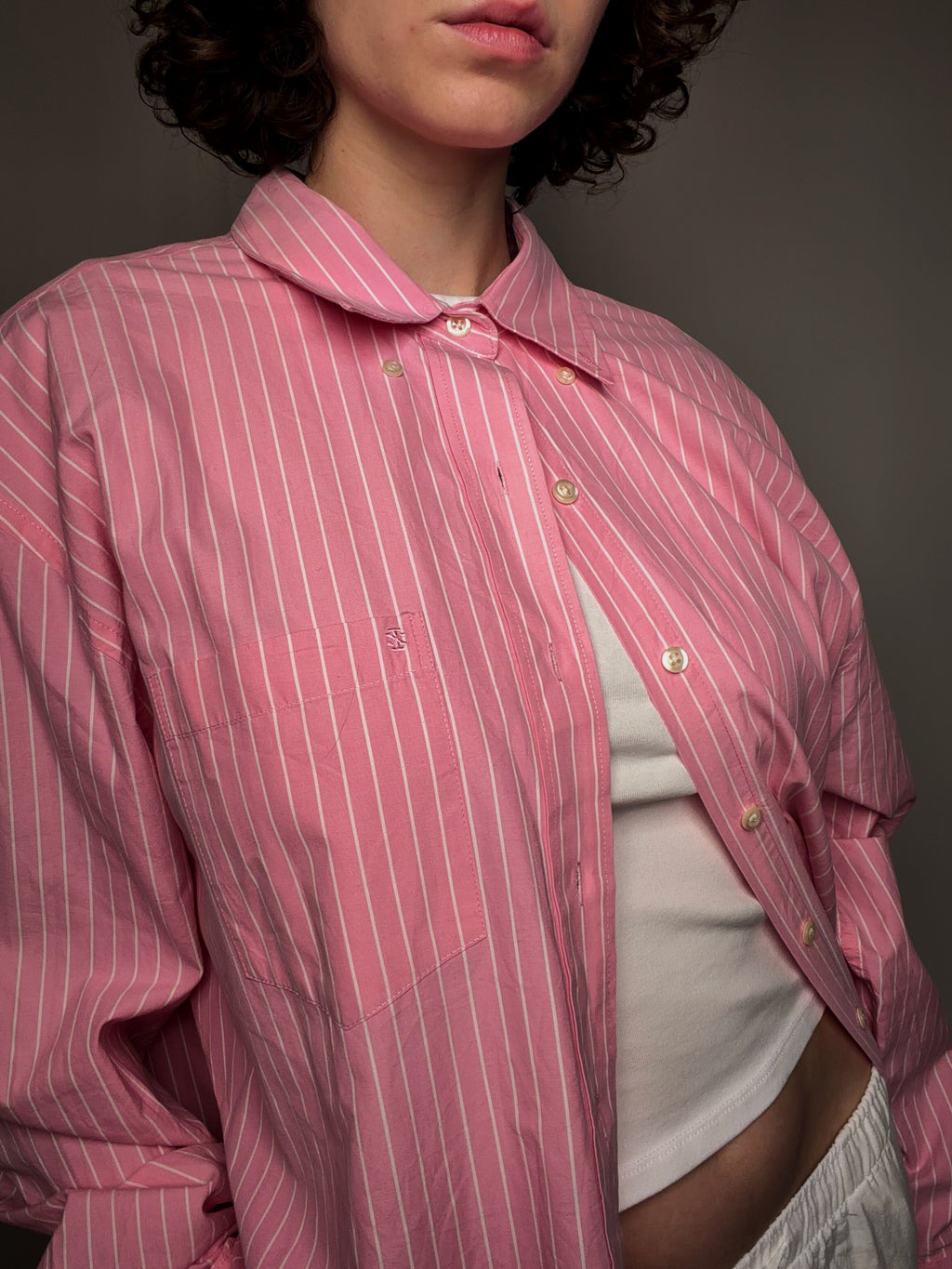Vintage Izod XL gestreiftes Hemd