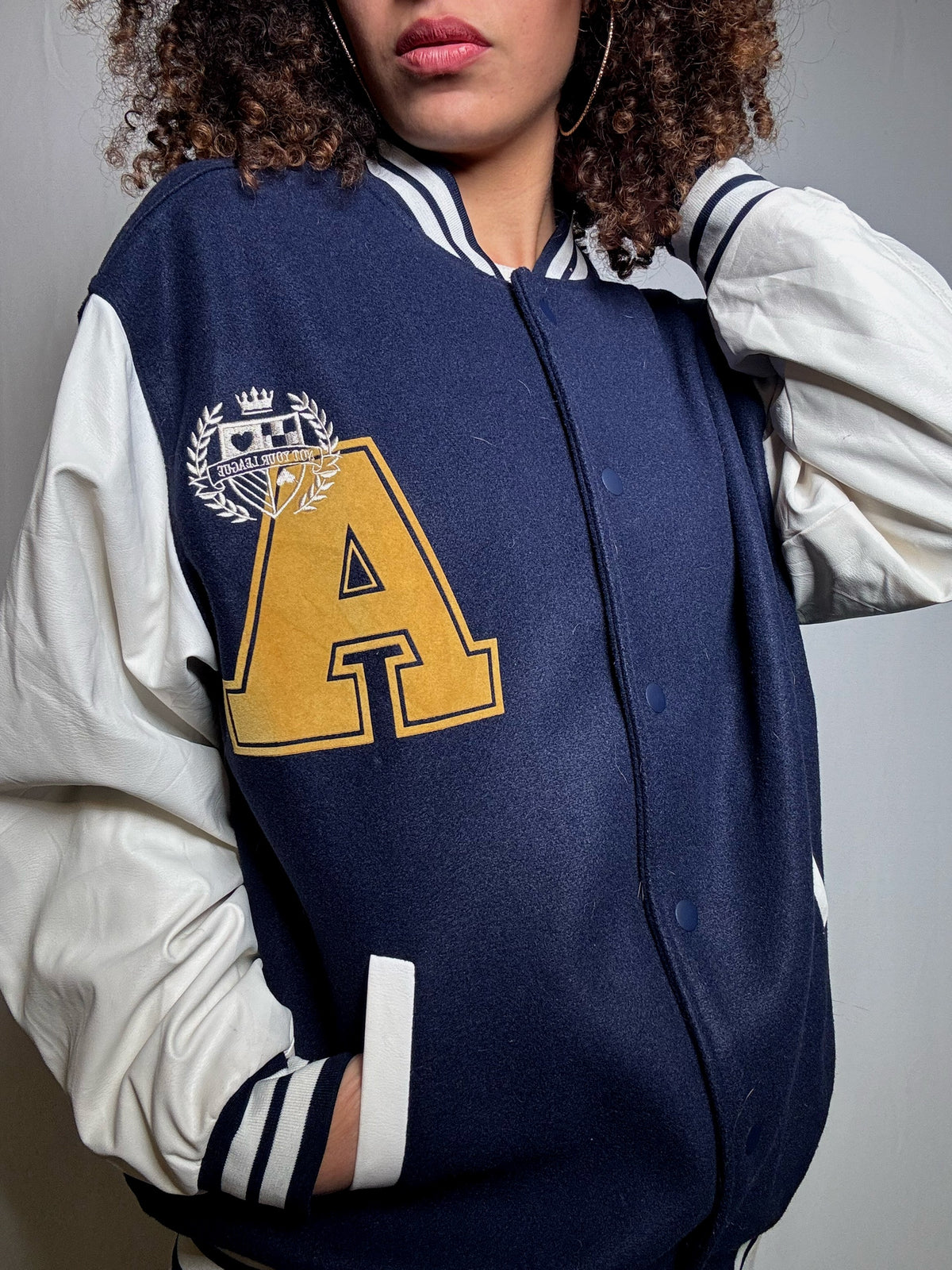 Vintage two-tone M bomber jacket