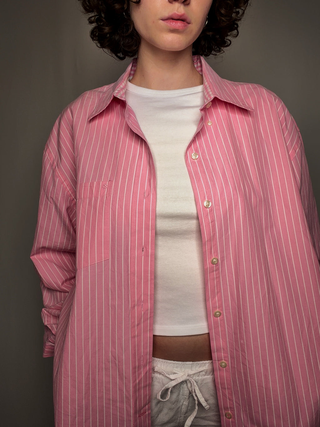 Vintage Izod XL gestreiftes Hemd
