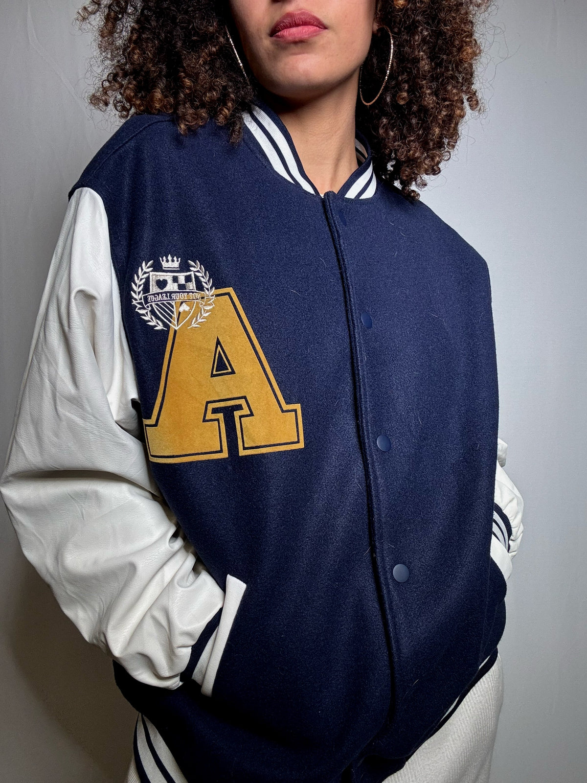 Vintage two-tone M bomber jacket