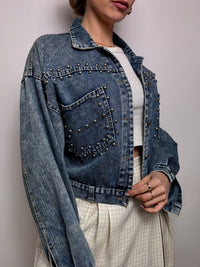 Vintage Wampum leichte Jeansjacke 