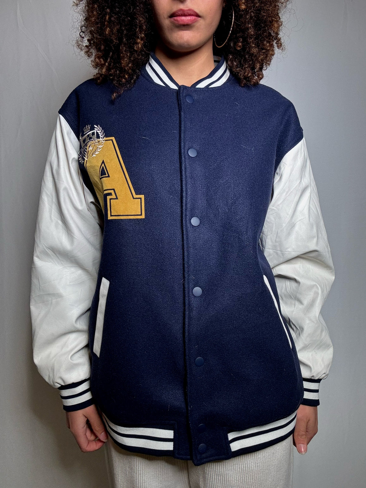 Vintage two-tone M bomber jacket