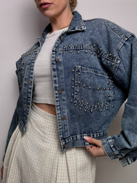 Vintage Wampum leichte Jeansjacke 