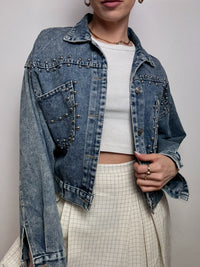 Vintage Wampum leichte Jeansjacke 
