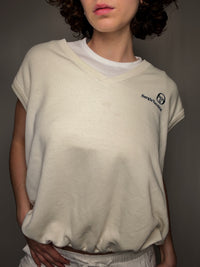 Vintage cream Sergio Tacchini XXL vest