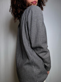 Blazer pied de poule M vintage