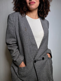 Blazer pied de poule M vintage