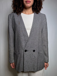 Blazer pied de poule M vintage
