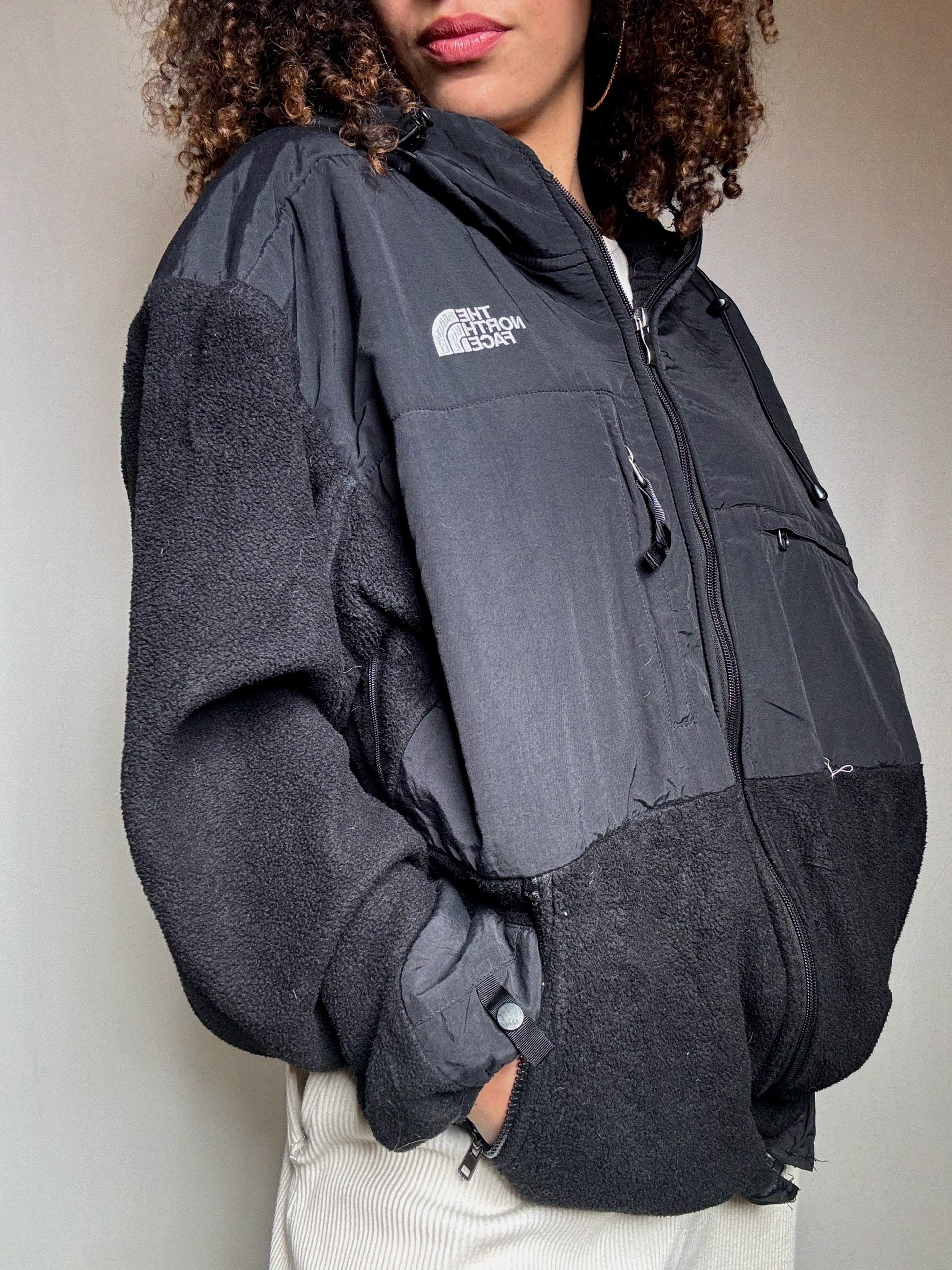 Polaire noire The North Face L vintage
