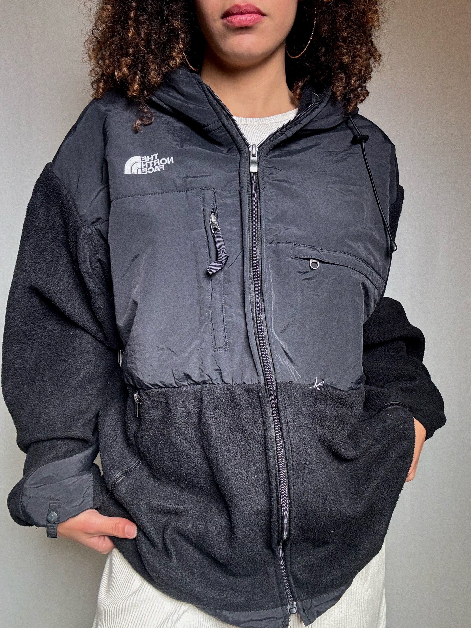 Polaire noire The North Face L vintage