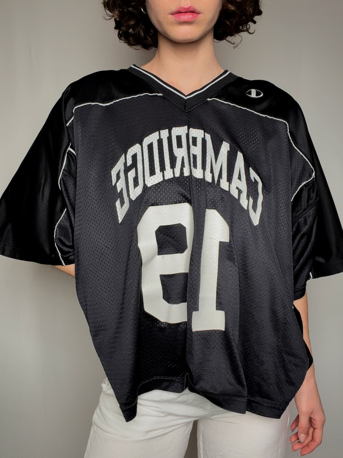 Maillot noir Cambridge x Champion XL vintage