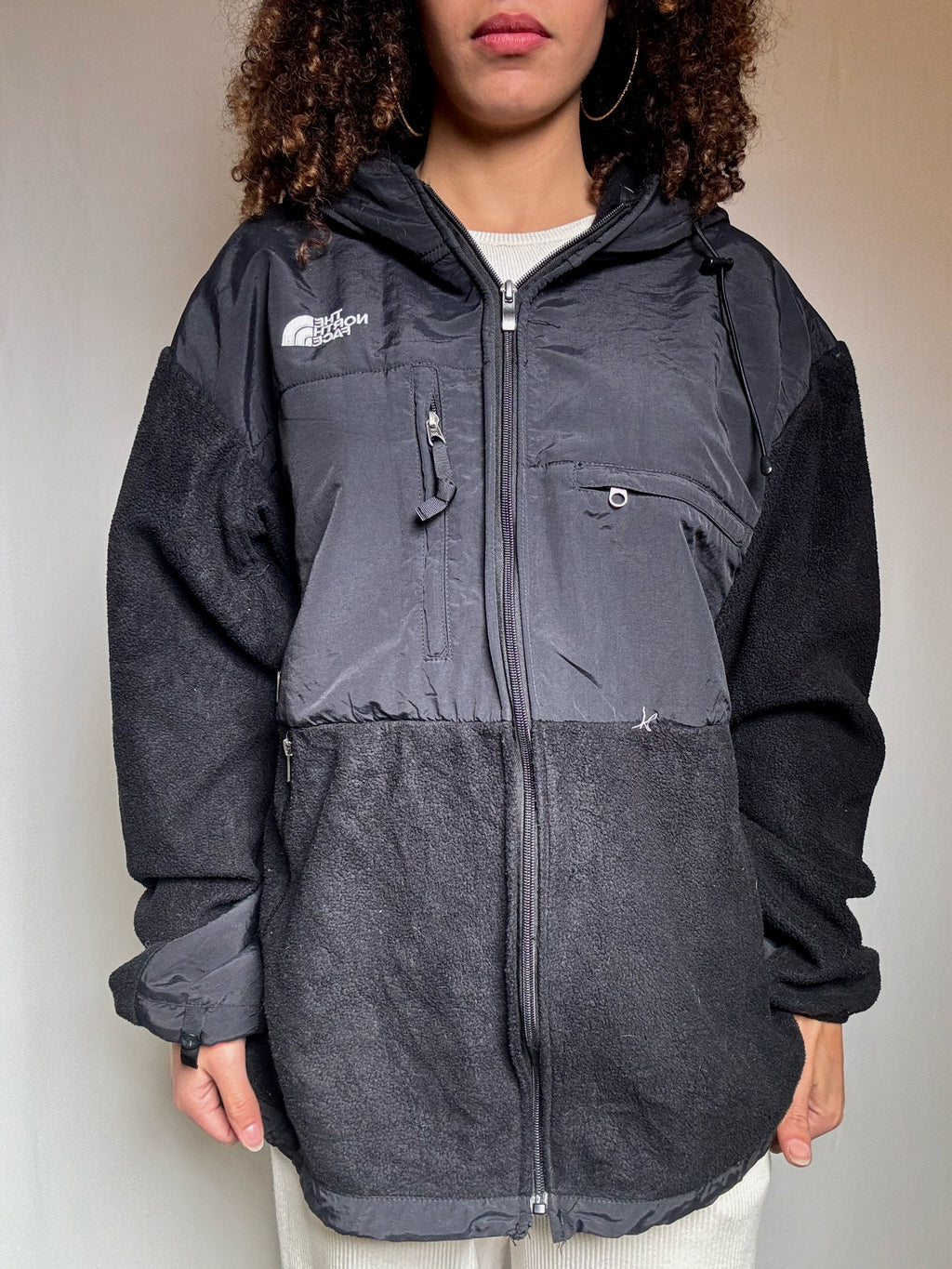 Polaire noire The North Face L vintage