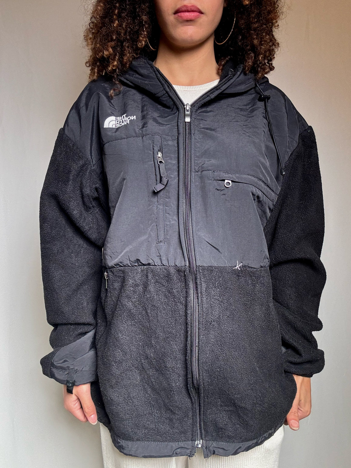 Polaire noire The North Face L vintage