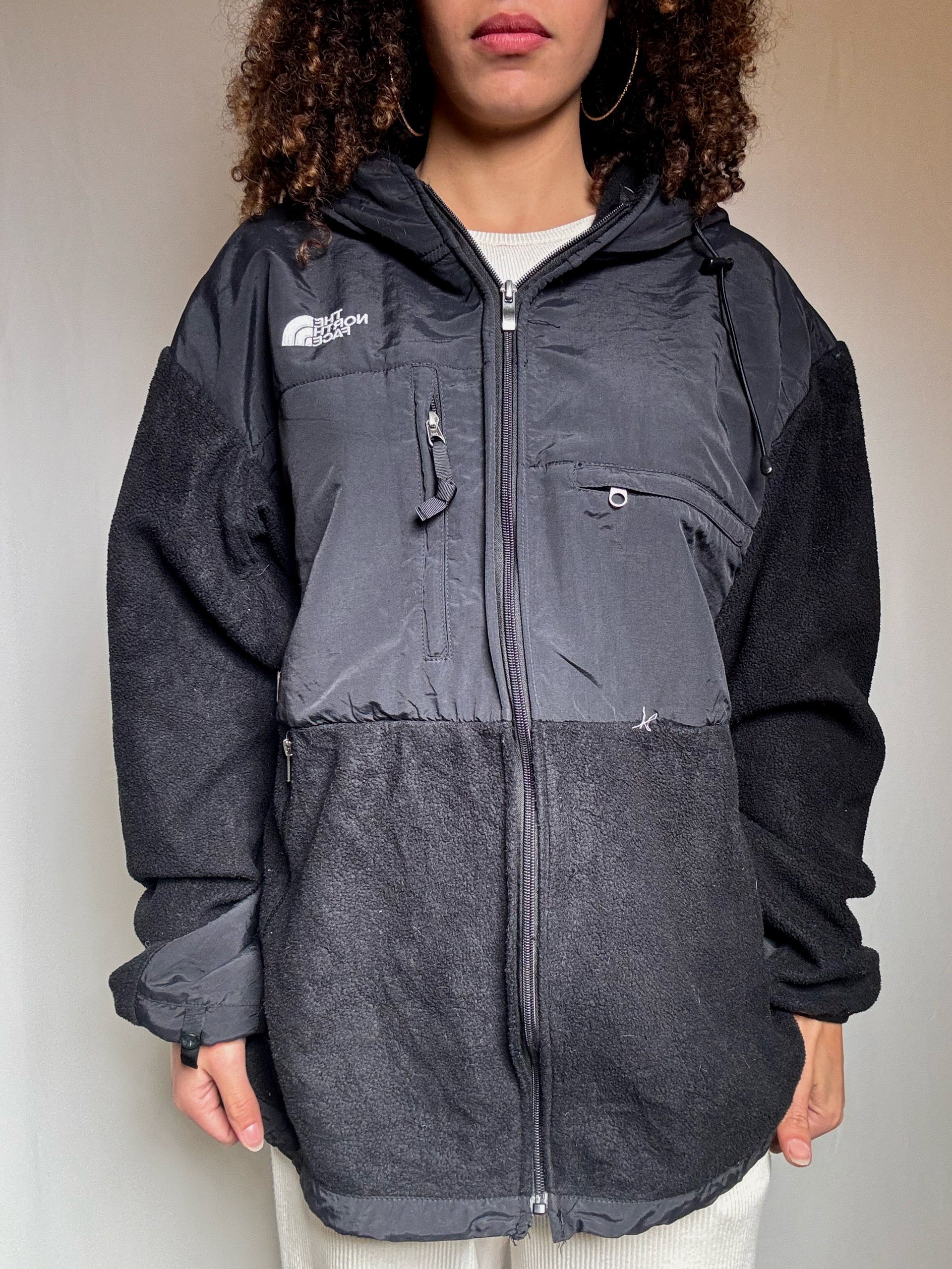 Polaire noire The North Face L vintage