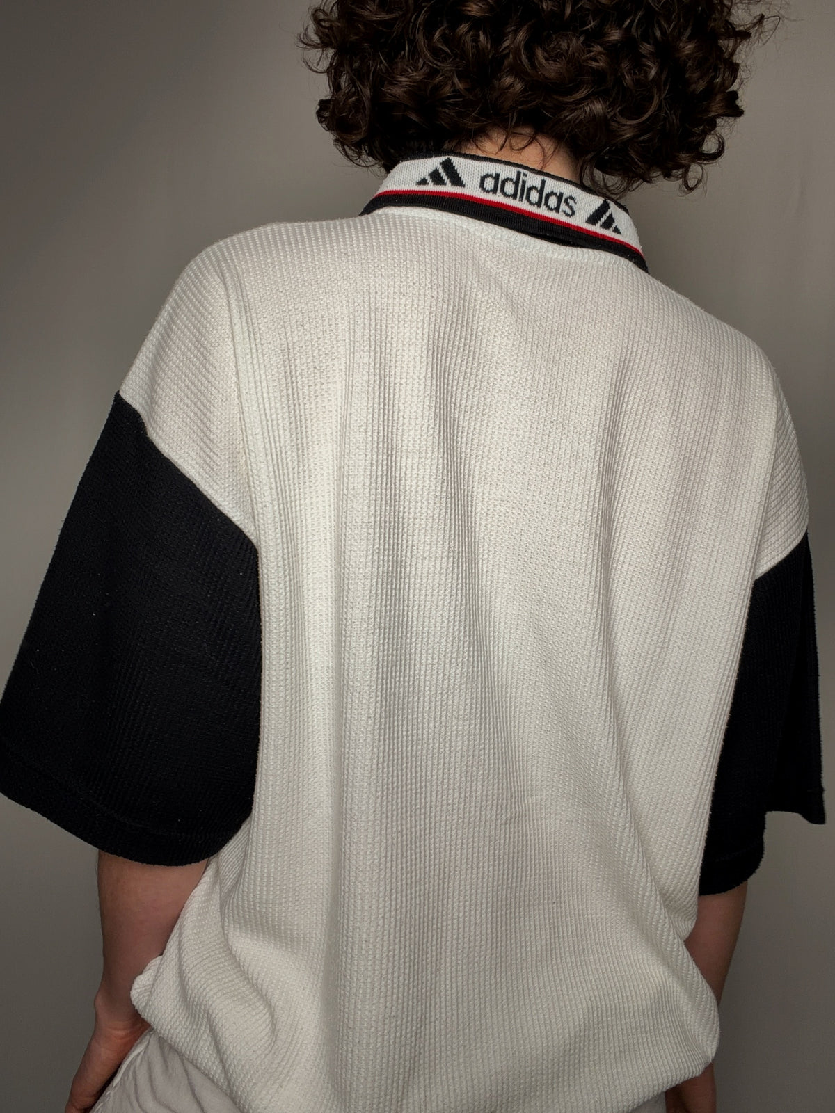 Polo éponge bicolore adidas XL vintage