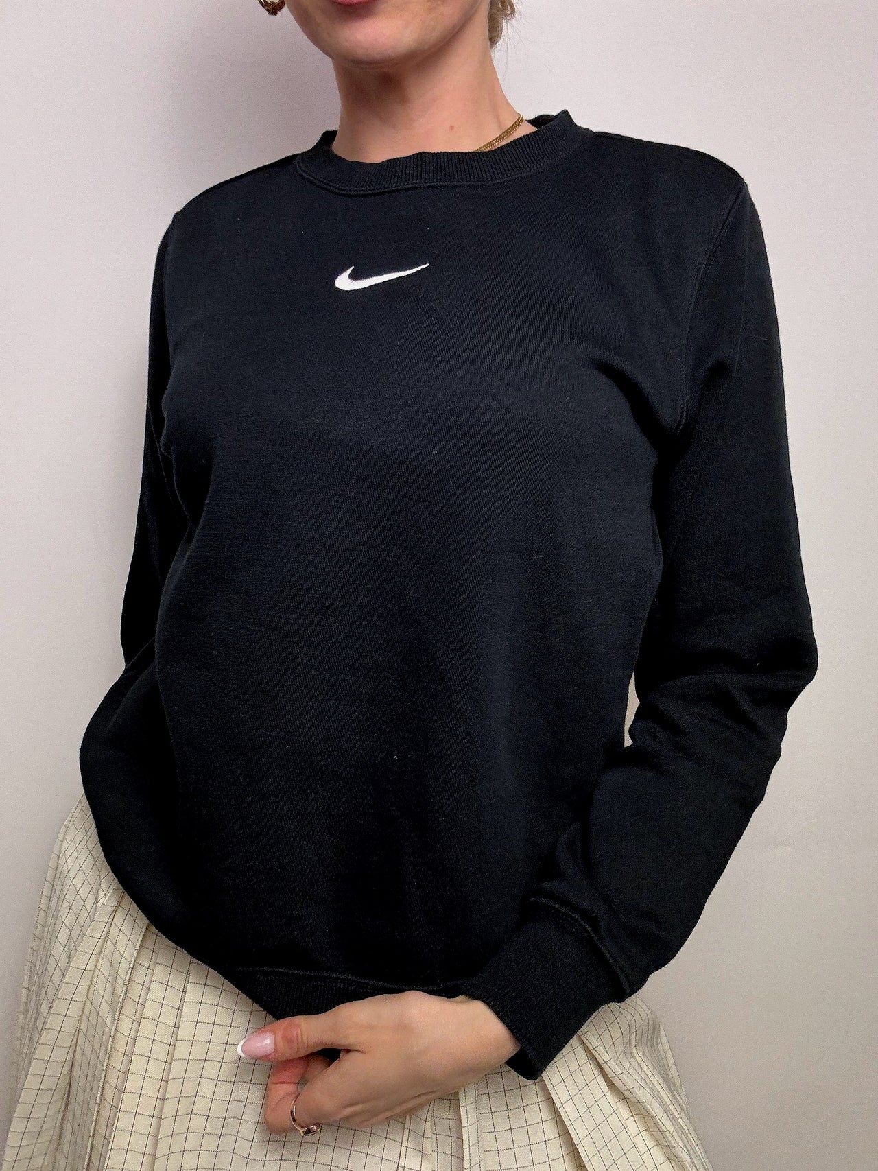 NIKE M Vintage Grüner Hoodie
