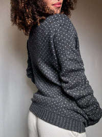 Cardigan zippé gris Lacoste M vintage