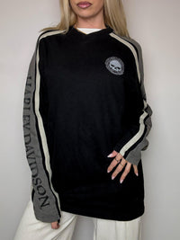HARLEY DAVIDSON M vintage blue round neck sweatshirt