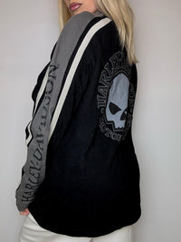 HARLEY DAVIDSON M vintage blue round neck sweatshirt