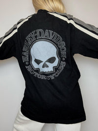 HARLEY DAVIDSON M vintage blue round neck sweatshirt