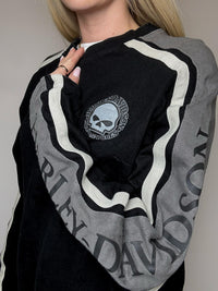 HARLEY DAVIDSON M vintage blue round neck sweatshirt