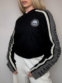 HARLEY DAVIDSON M vintage blue round neck sweatshirt