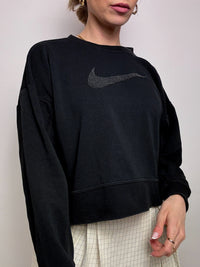 ADIDAS S Vintage rotes und rosa kurzes Sweatshirt