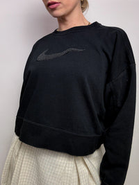 ADIDAS S Vintage rotes und rosa kurzes Sweatshirt