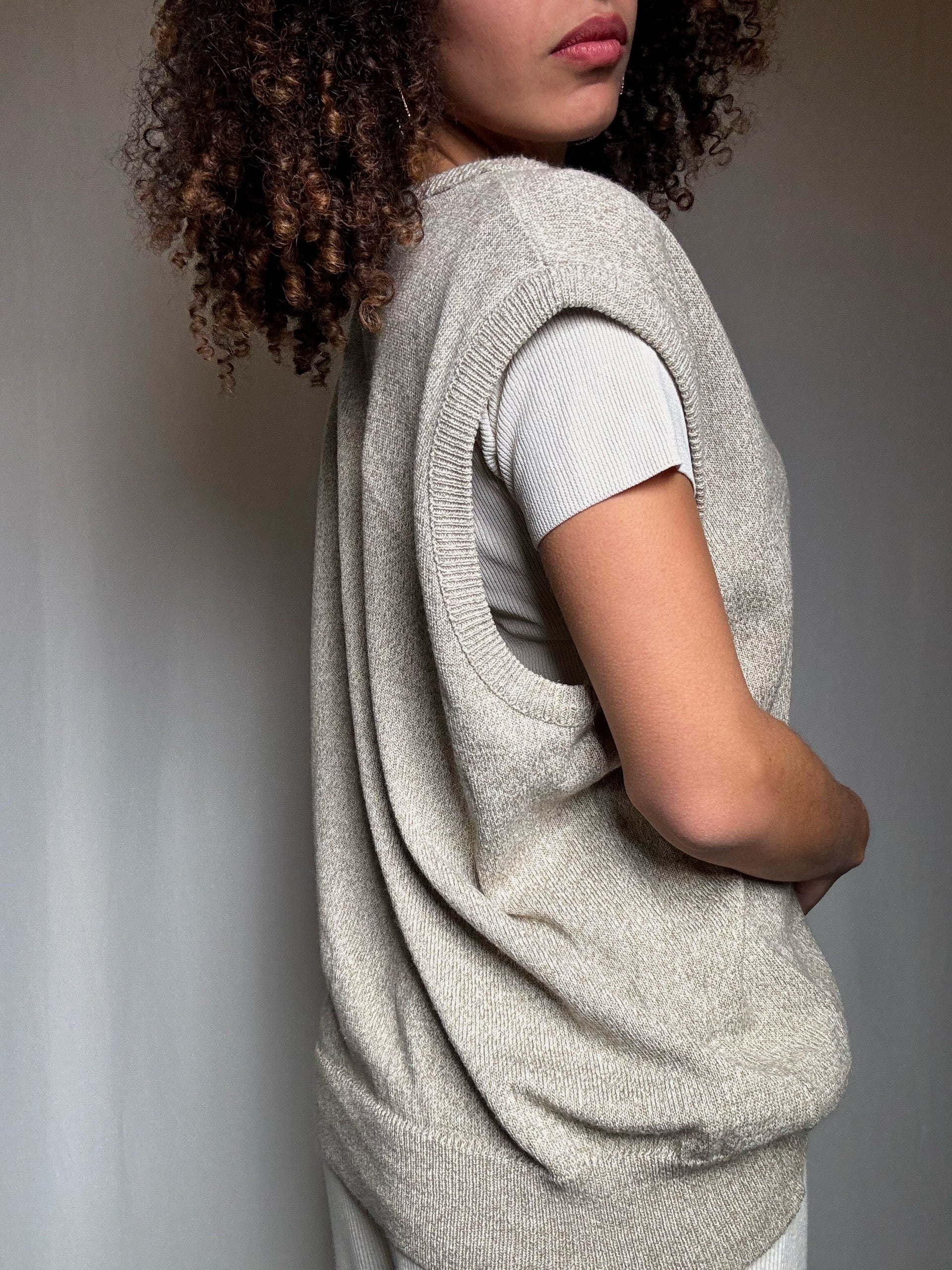 Gilet vert clair XL vintage