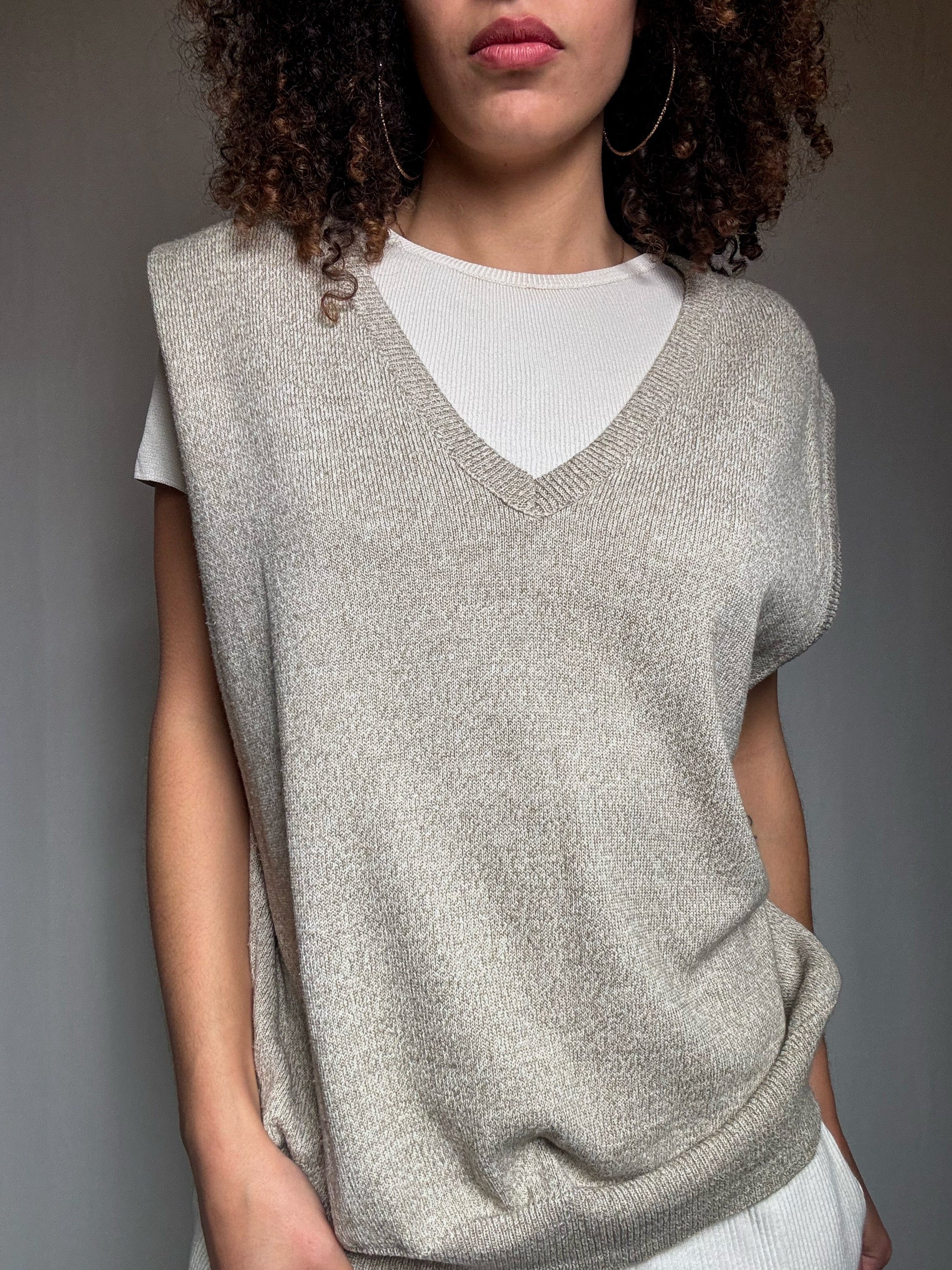 Gilet vert clair XL vintage