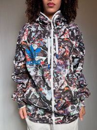 Veste de sport graphique Adidas XL vintage