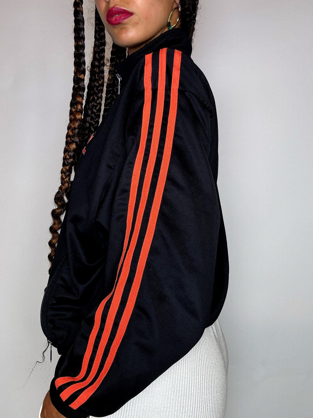 Jacket de sport noire ADIDAS M vintage