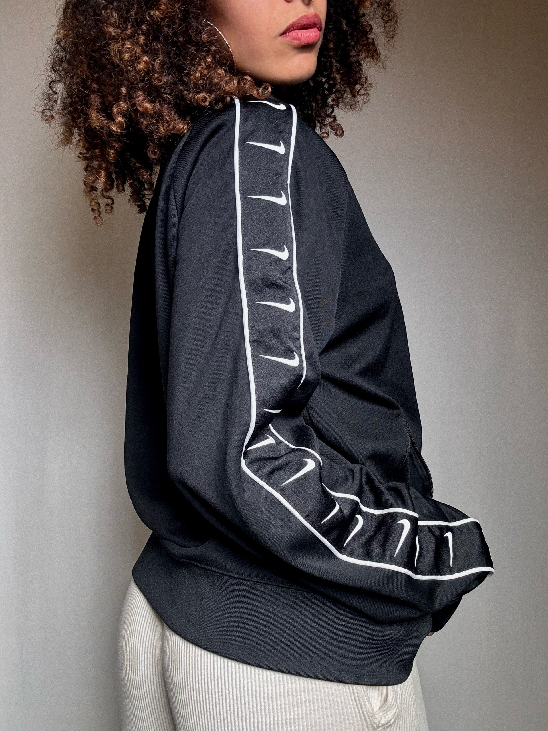 Veste de sport noire Nike M vintage